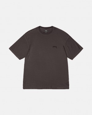 Black Men's Stussy Lazy Tees | LWQ-0609