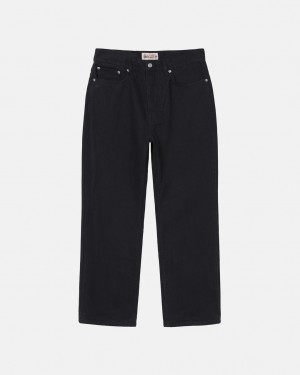 Black Women's Stussy Classic Jean Overdyed Denim | KAY-2510