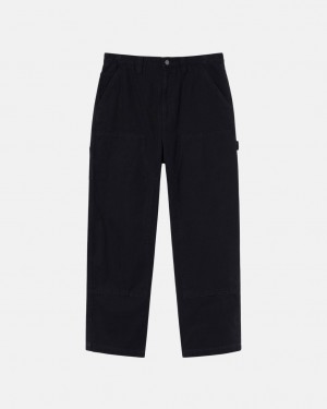 Black Women's Stussy Work Pant Canvas Pants | PGP-8975