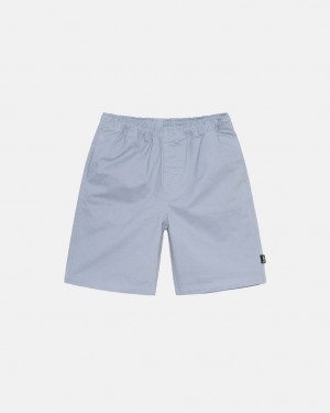 Blue Men's Stussy Brushed Beach Shorts | CGZ-6832