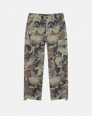 Camo Men's Stussy Surplus Cargo Ripstop Pants | COV-4656