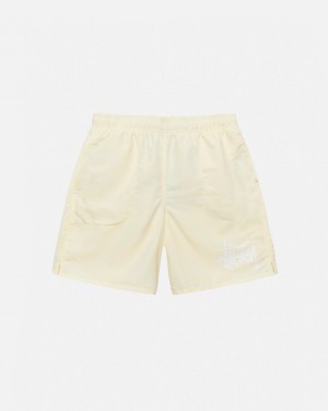 Cream Men's Stussy Big Basic Water Short Swimwear | KTN-1168