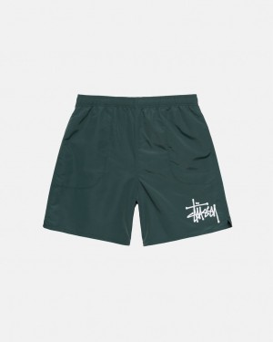 Green Women's Stussy Big Basic Water Short Swimwear | LEG-9378