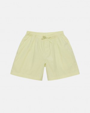 Light Green Men's Stussy Tekla Poplin Pyjama Shorts | FKB-9523