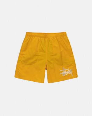 Yellow Men's Stussy Big Basic Water Short Swimwear | MNQ-3936