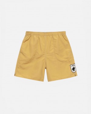 Yellow Men's Stussy Surfman Patch Water Short Swimwear | QAS-7305