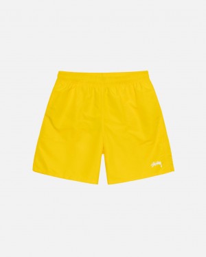 Yellow Men's Stussy Water Short Stock Shorts | FIQ-2343