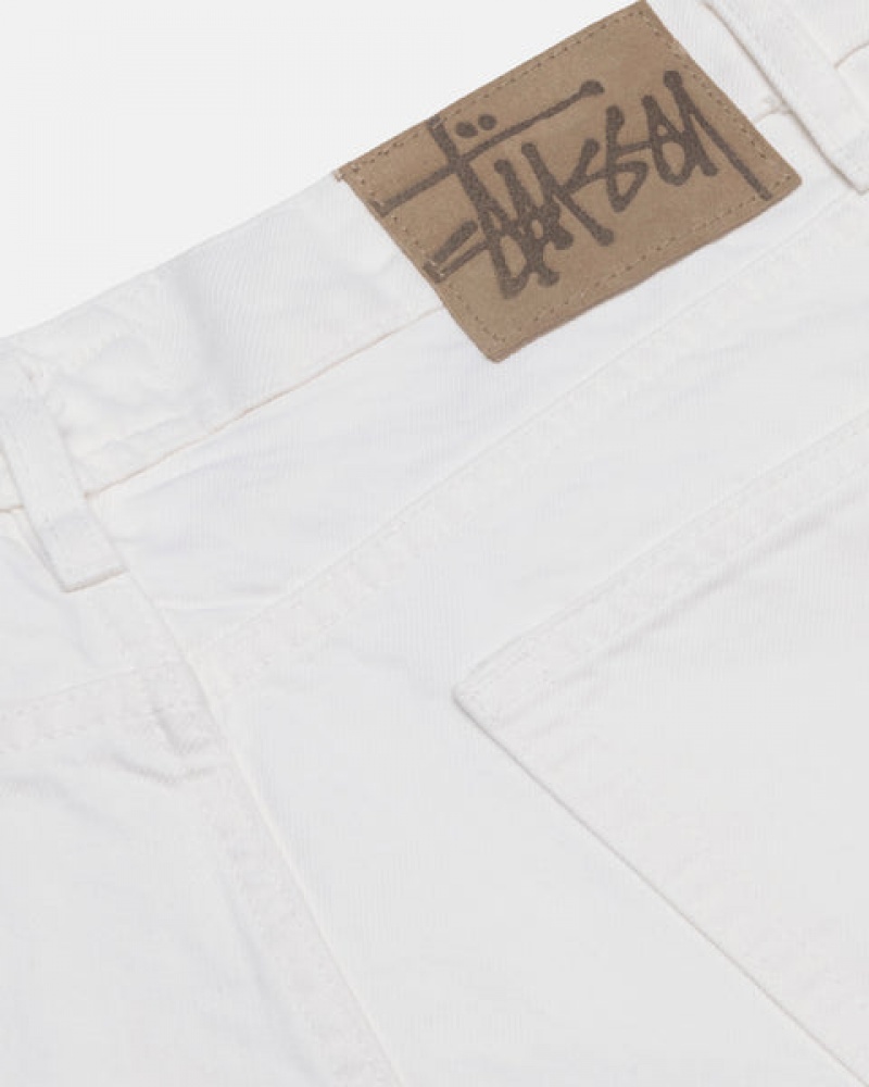 Beige Men's Stussy Big Ol' Jean Overdyed Denim | XHQ-4465