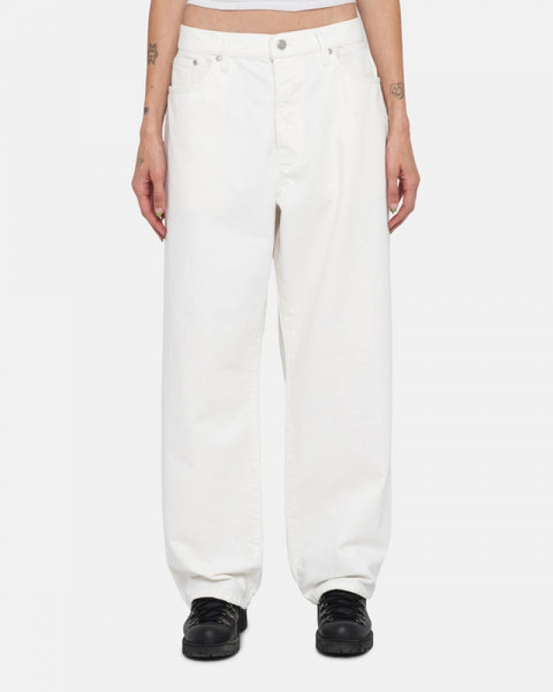 Beige Men's Stussy Big Ol' Jean Overdyed Pants | IVB-9022