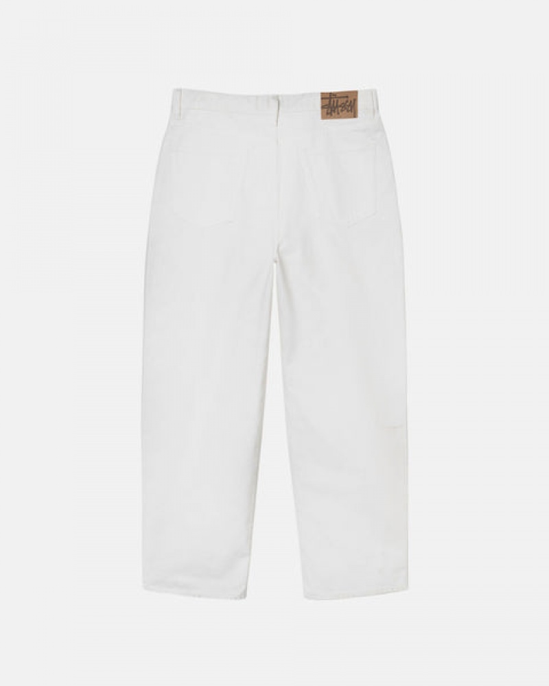 Beige Men's Stussy Big Ol' Jean Overdyed Pants | IVB-9022