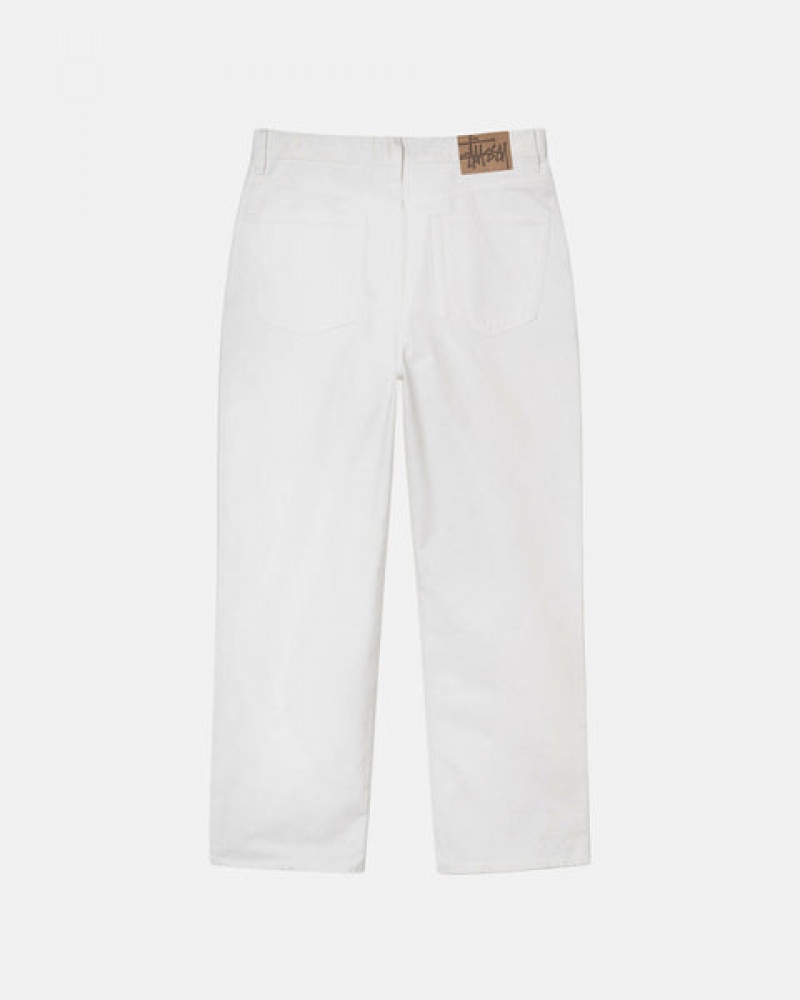 Beige Men's Stussy Classic Jean Overdyed Pants | IAA-7045