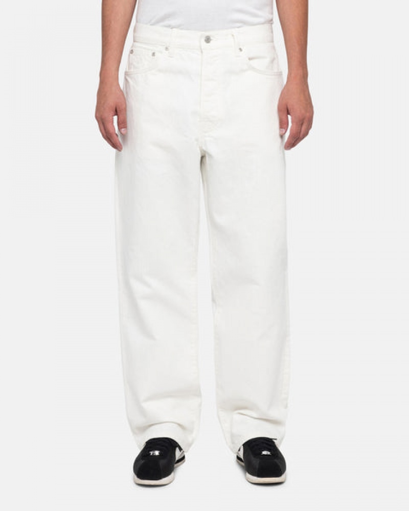 Beige Men's Stussy Classic Jean Overdyed Pants | IAA-7045