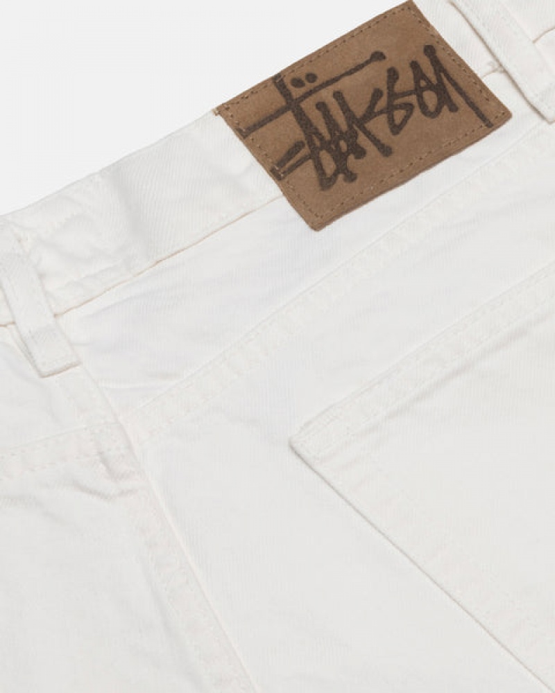 Beige Women's Stussy Classic Jean Overdyed Denim | VDO-8850