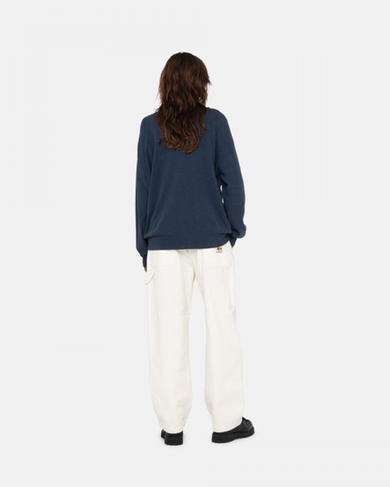 Beige Women's Stussy Work Pant Canvas Pants | XTN-6659