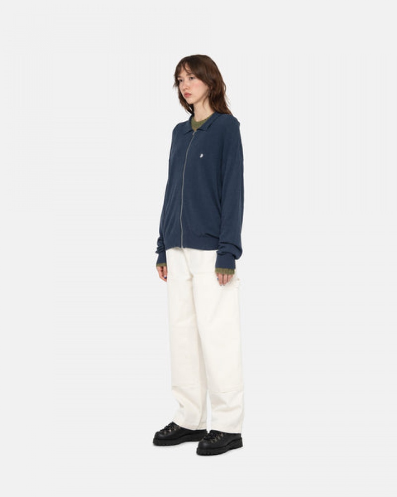 Beige Women's Stussy Work Pant Canvas Pants | XTN-6659