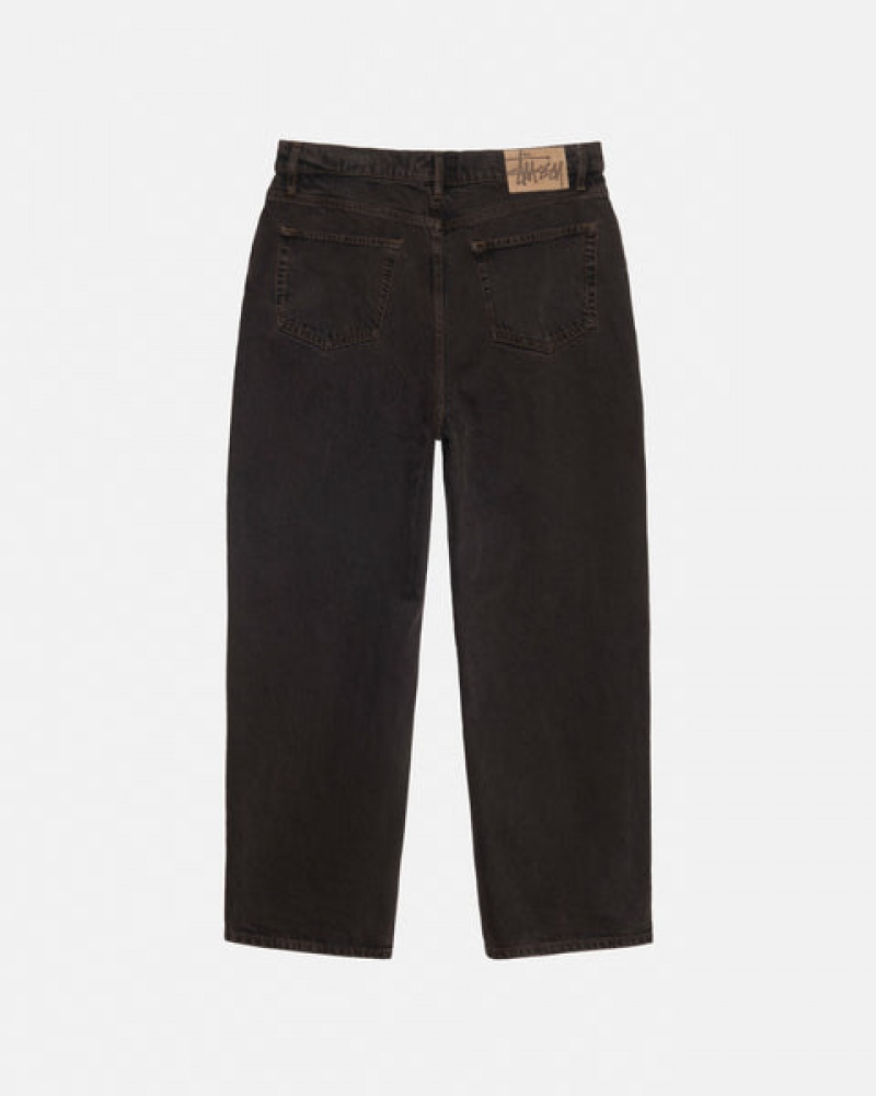 Black Men's Stussy Big Ol' Jean Denim | GBL-0525