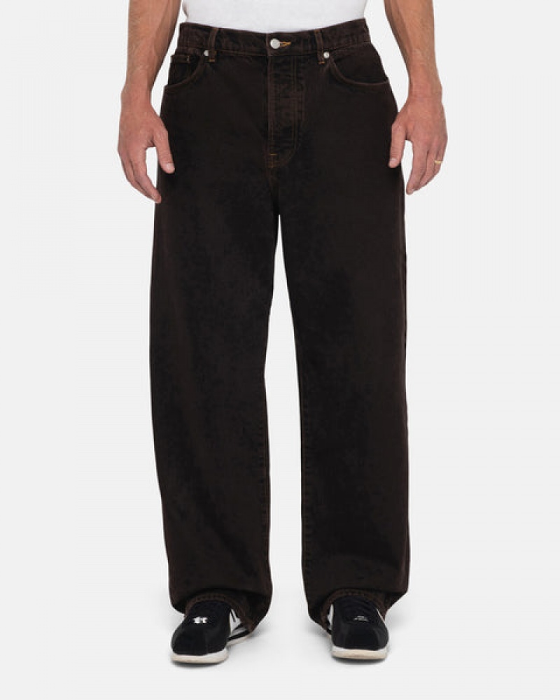 Black Men's Stussy Big Ol' Jean Denim Pants | INO-6127