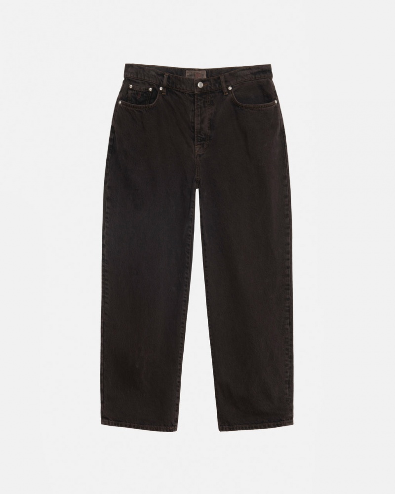 Black Men\'s Stussy Big Ol\' Jean Denim Pants | INO-6127