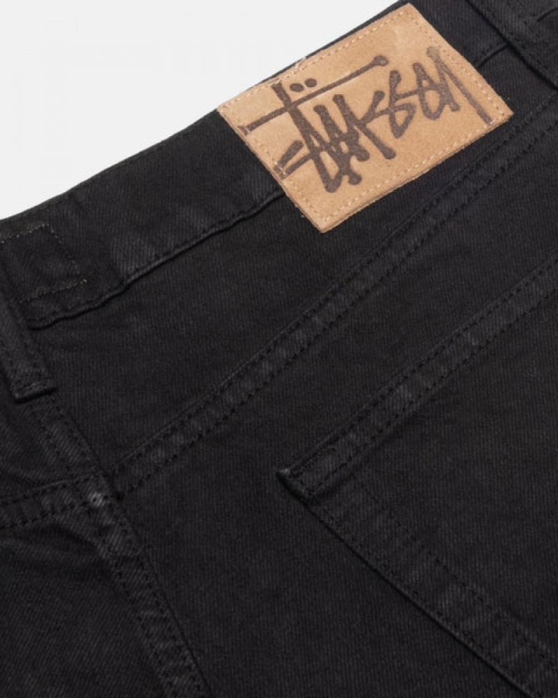 Black Men's Stussy Big Ol' Jean Overdyed Denim | TPP-2341