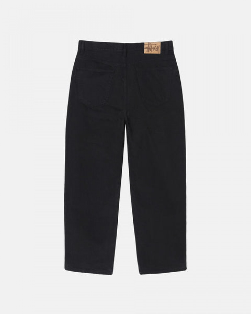 Black Men's Stussy Big Ol' Jean Overdyed Pants | CQO-1739