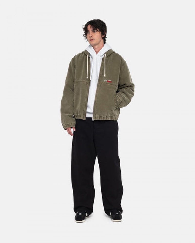 Black Men's Stussy Big Ol' Jean Overdyed Pants | CQO-1739