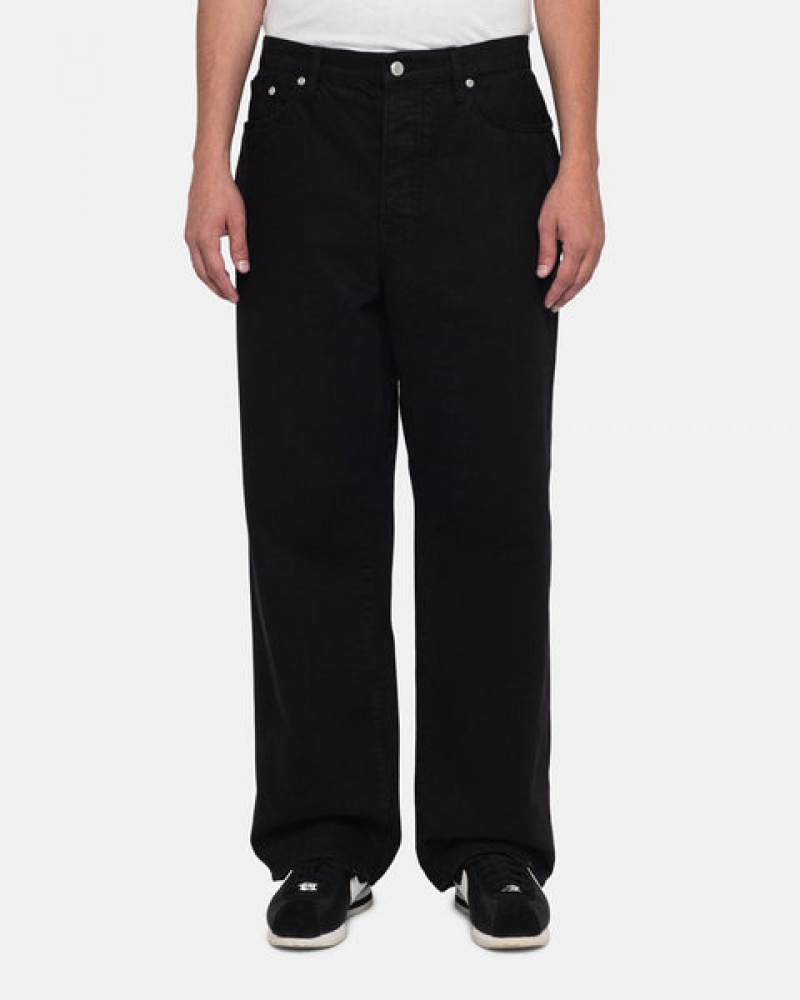 Black Men's Stussy Big Ol' Jean Overdyed Pants | CQO-1739