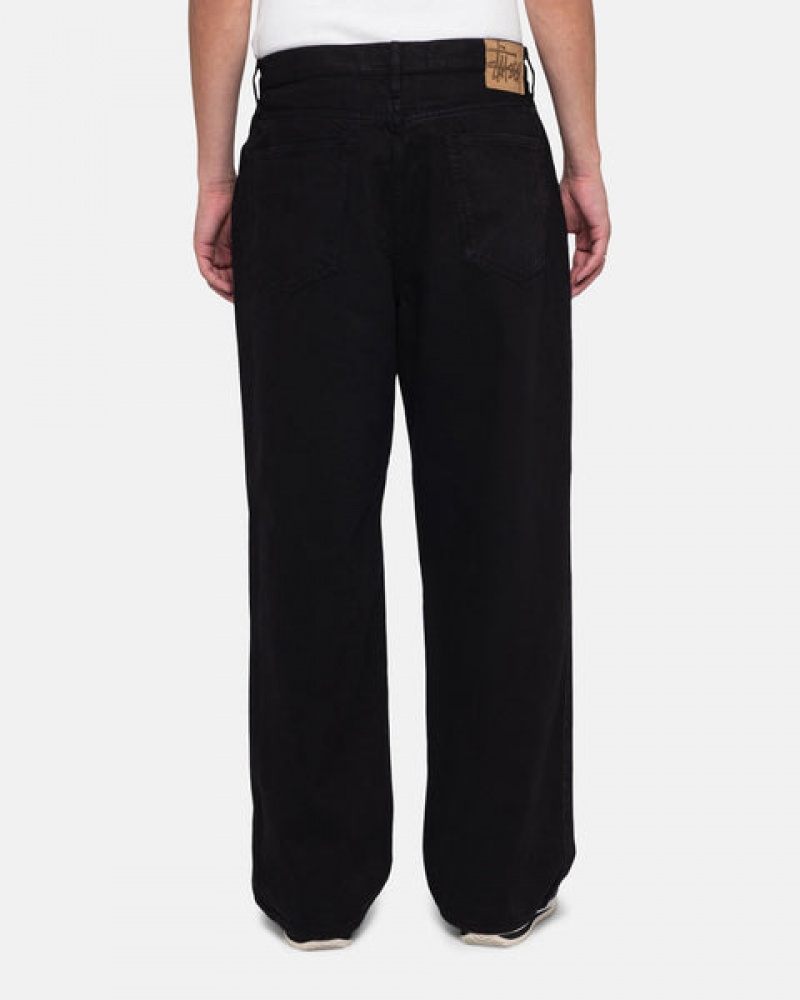 Black Men's Stussy Big Ol' Jean Overdyed Pants | CQO-1739