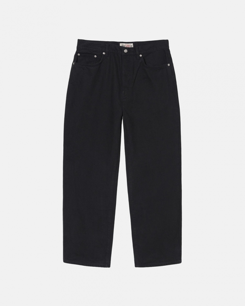 Black Men\'s Stussy Big Ol\' Jean Overdyed Pants | CQO-1739