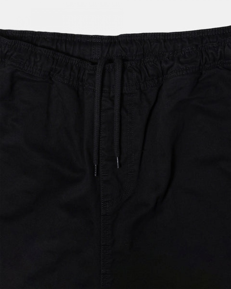 Black Men's Stussy Brushed Beach Shorts | EYY-1916