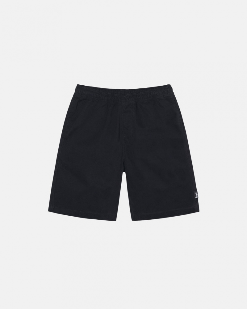 Black Men\'s Stussy Brushed Beach Shorts | EYY-1916