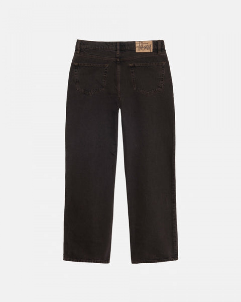 Black Men's Stussy Classic Jean Denim | IOV-4085