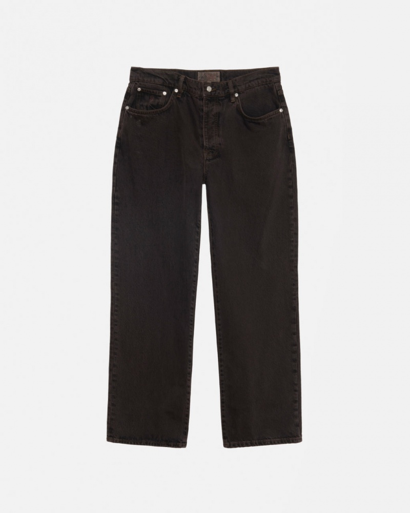 Black Men\'s Stussy Classic Jean Denim | IOV-4085