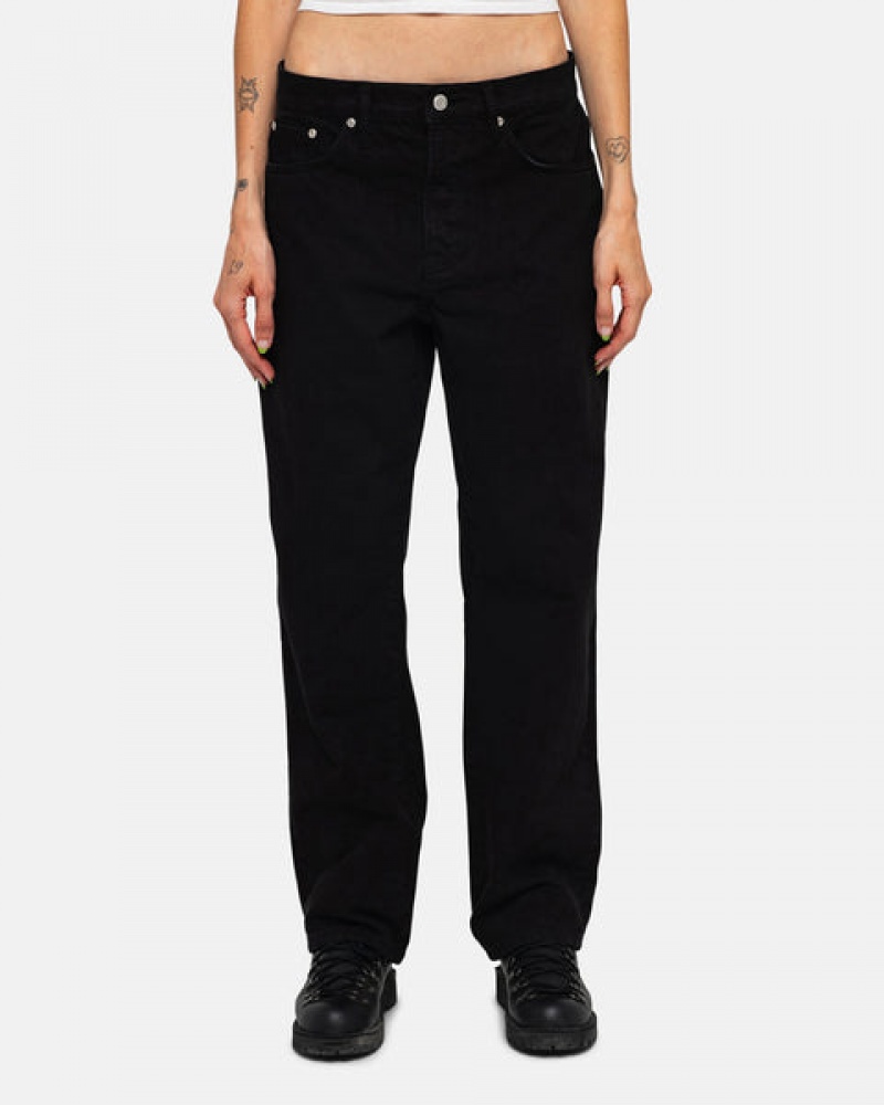 Black Men's Stussy Classic Jean Overdyed Pants | ANW-9769