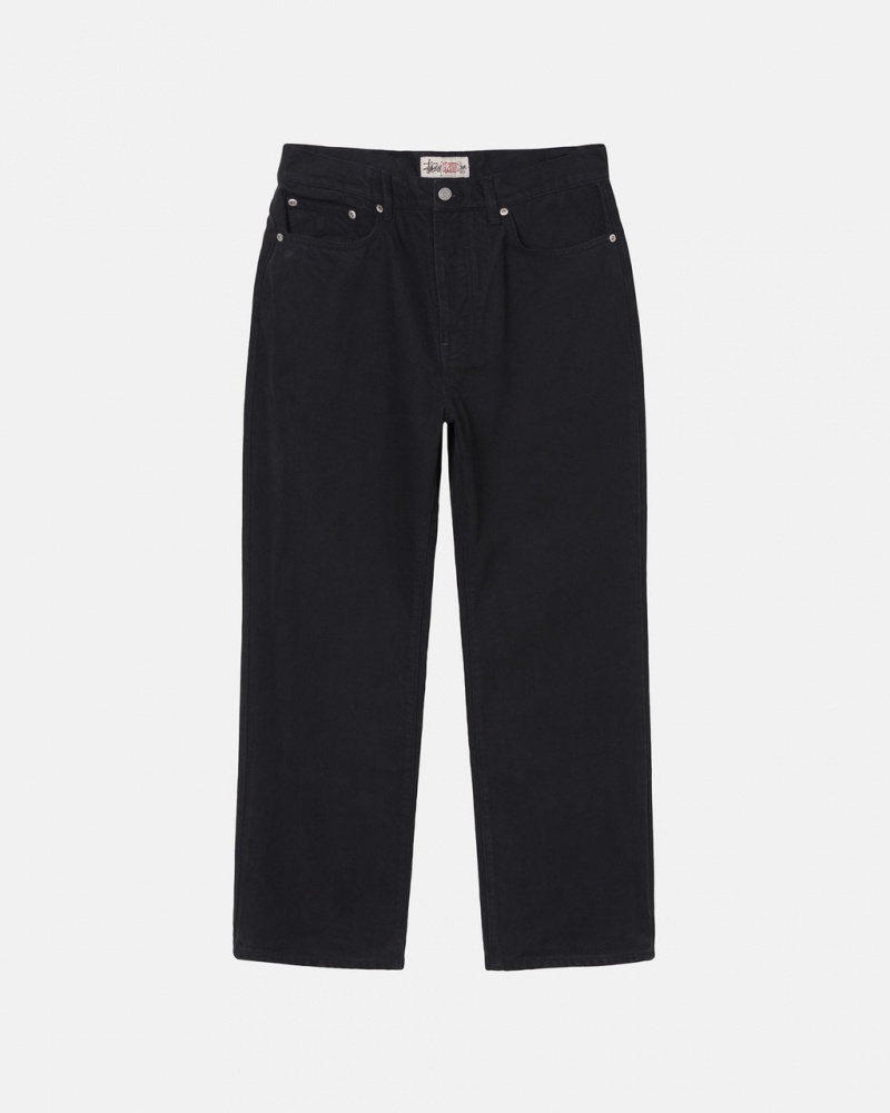 Black Men\'s Stussy Classic Jean Overdyed Pants | ANW-9769