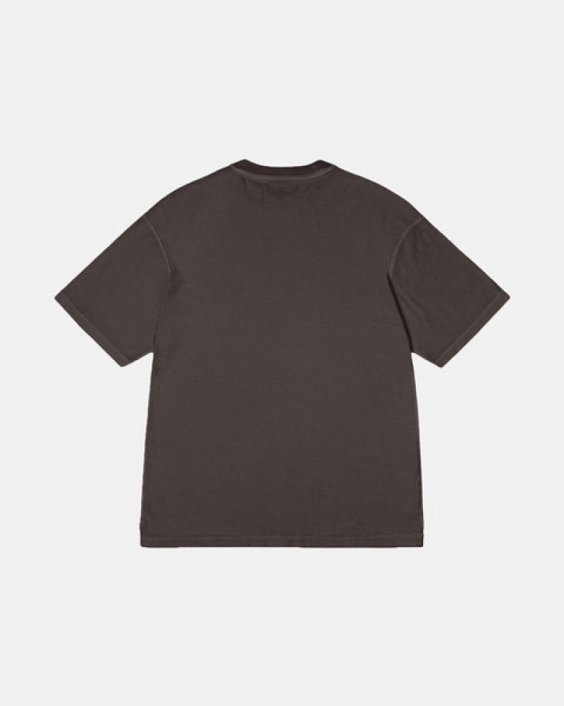 Black Men's Stussy Lazy Tees | LWQ-0609