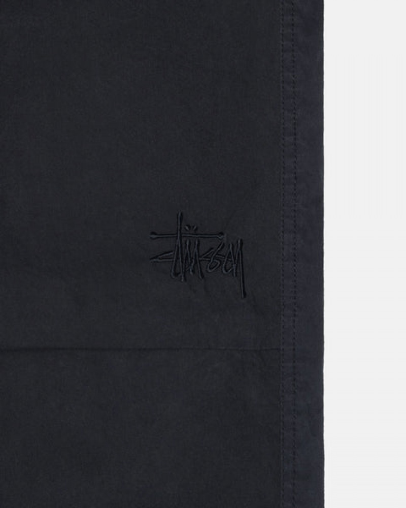 Black Men's Stussy Nyco Over Trousers Pants | PWX-1832