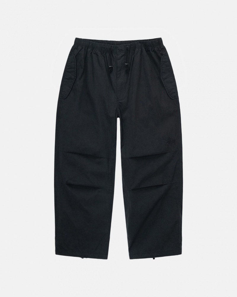 Black Men\'s Stussy Nyco Over Trousers Pants | PWX-1832