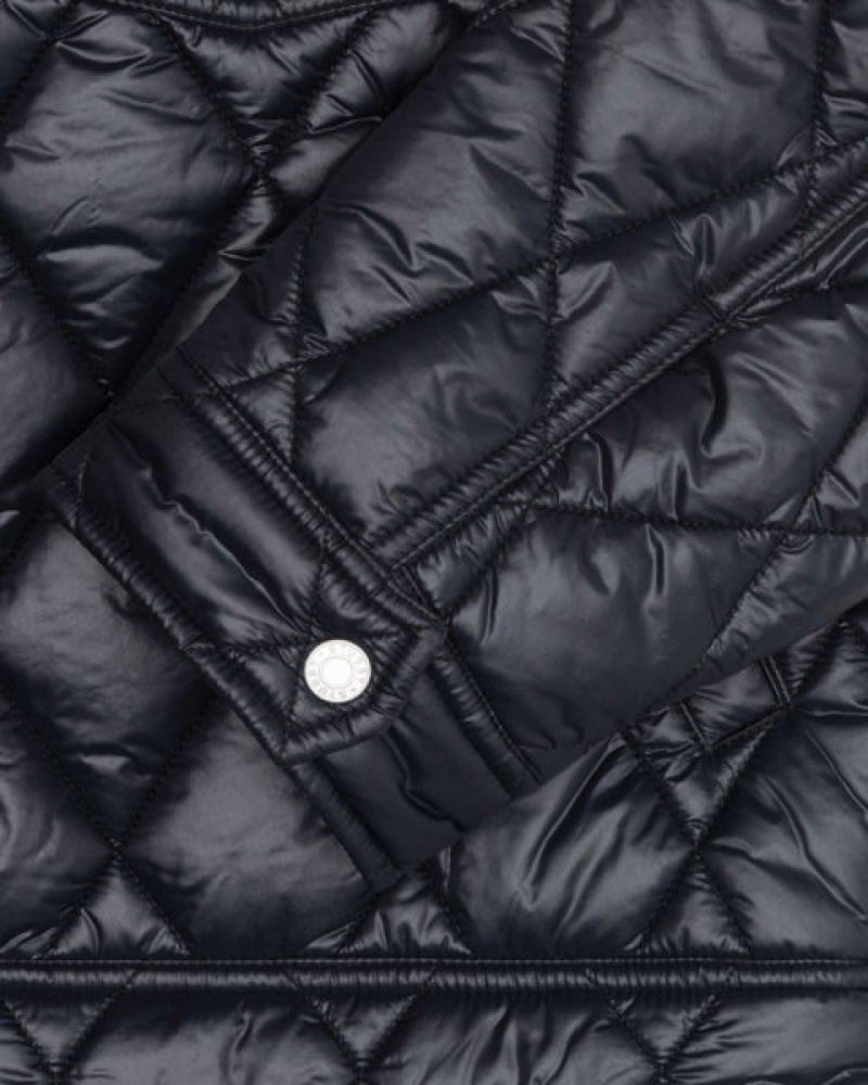 Black Men's Stussy Ranch Jacket Quilted Nylon Jackets | HPF-9823