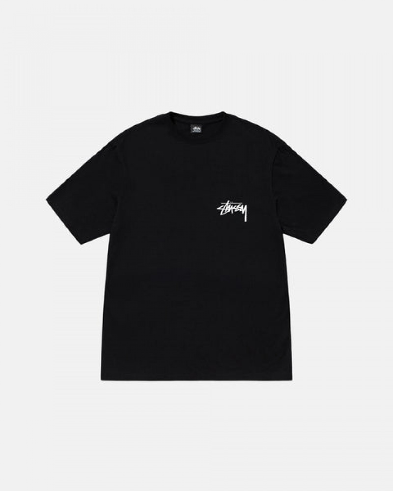 Black Men's Stussy Suits Tees | AZU-8877