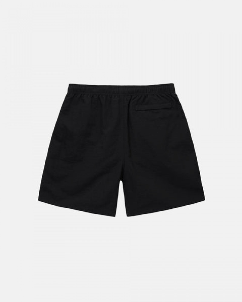 Black Men's Stussy Water Short Big Basic Shorts | MVF-3447