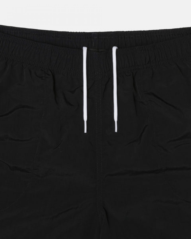 Black Men's Stussy Water Short Big Basic Shorts | MVF-3447