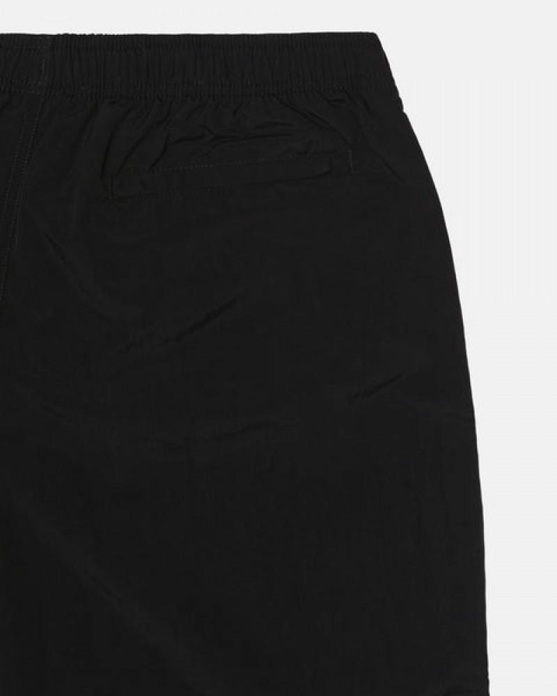 Black Men's Stussy Water Short Big Basic Shorts | MVF-3447