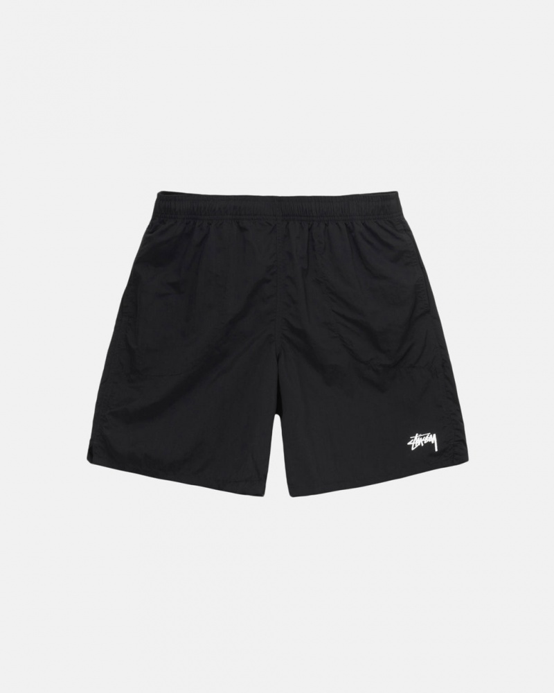 Black Men\'s Stussy Water Short Stock Shorts | GRV-3541