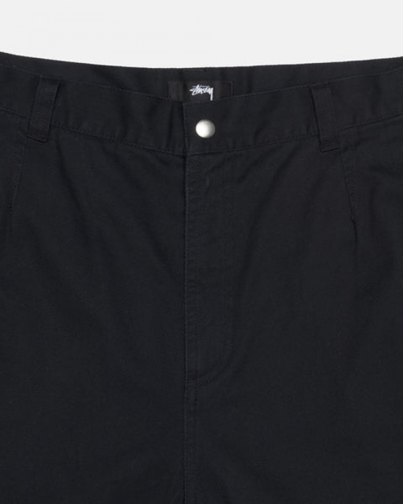 Black Men's Stussy Workgear Trouser Twill Pants | WHG-1871