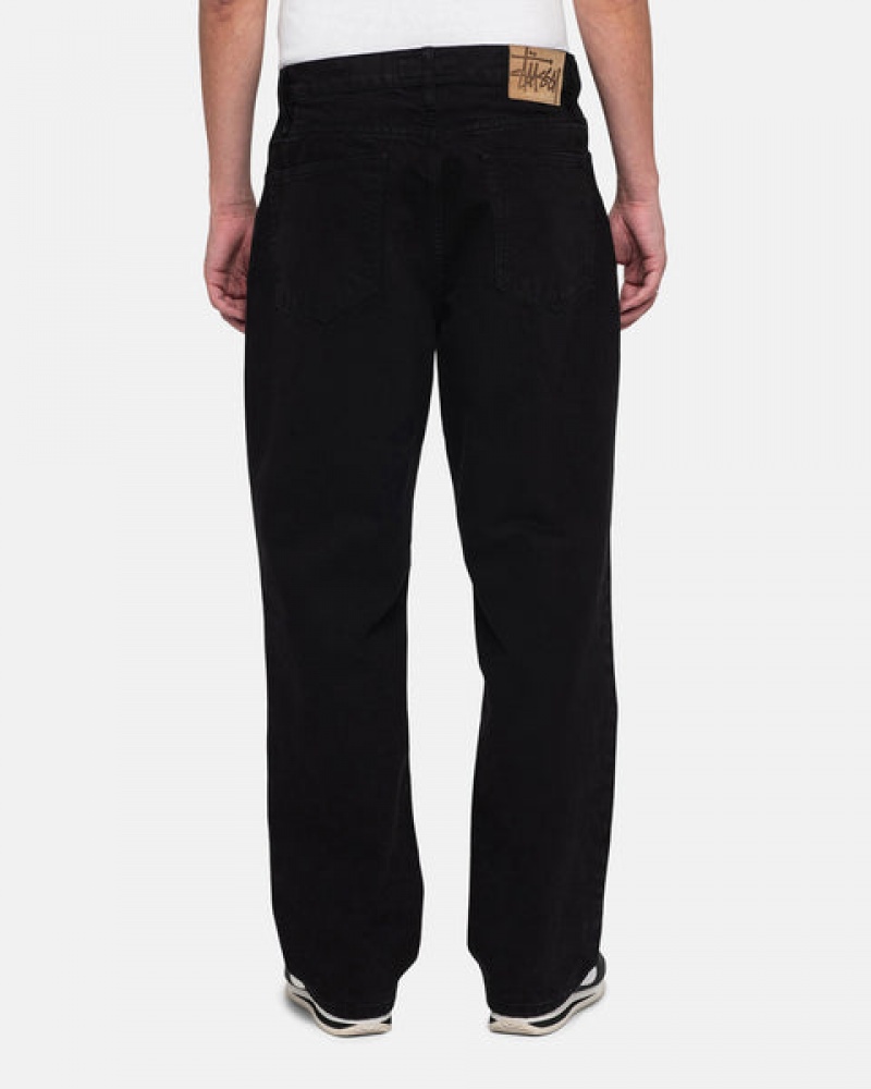 Black Women's Stussy Classic Jean Overdyed Pants | GWO-5585