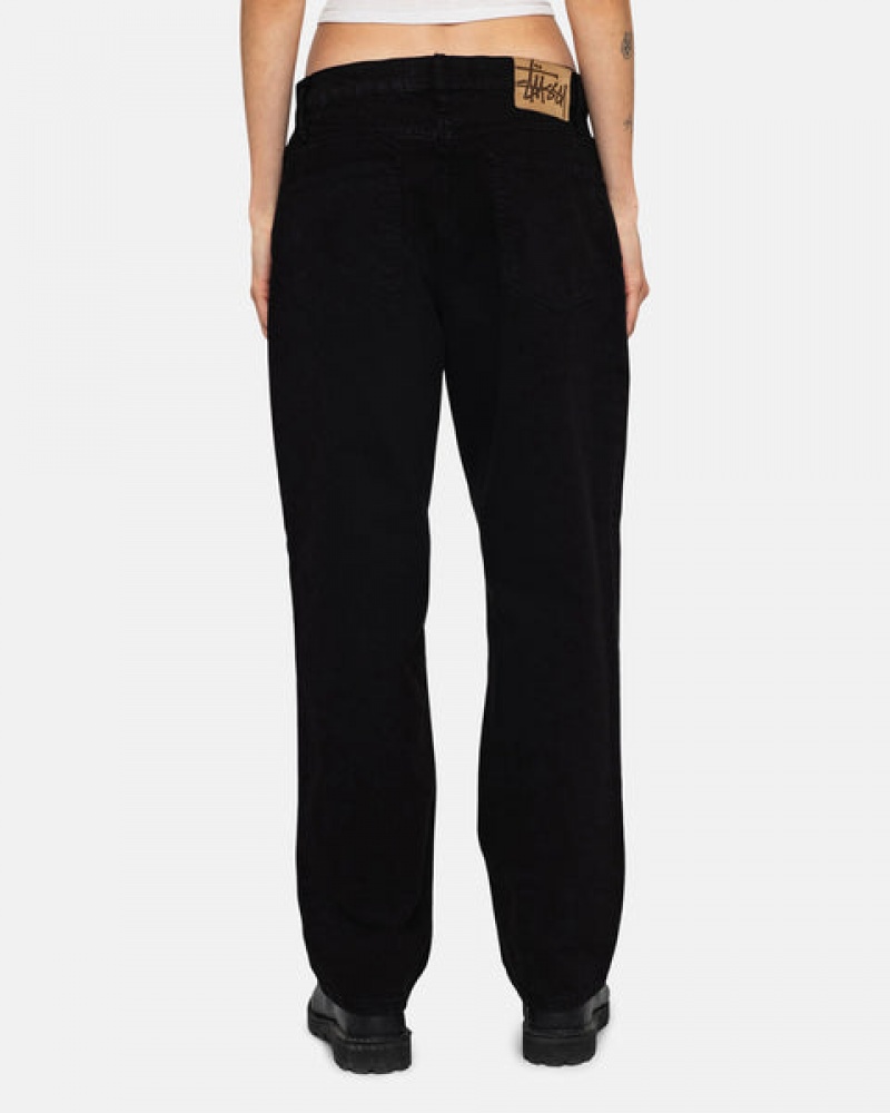 Black Women's Stussy Classic Jean Overdyed Pants | GWO-5585