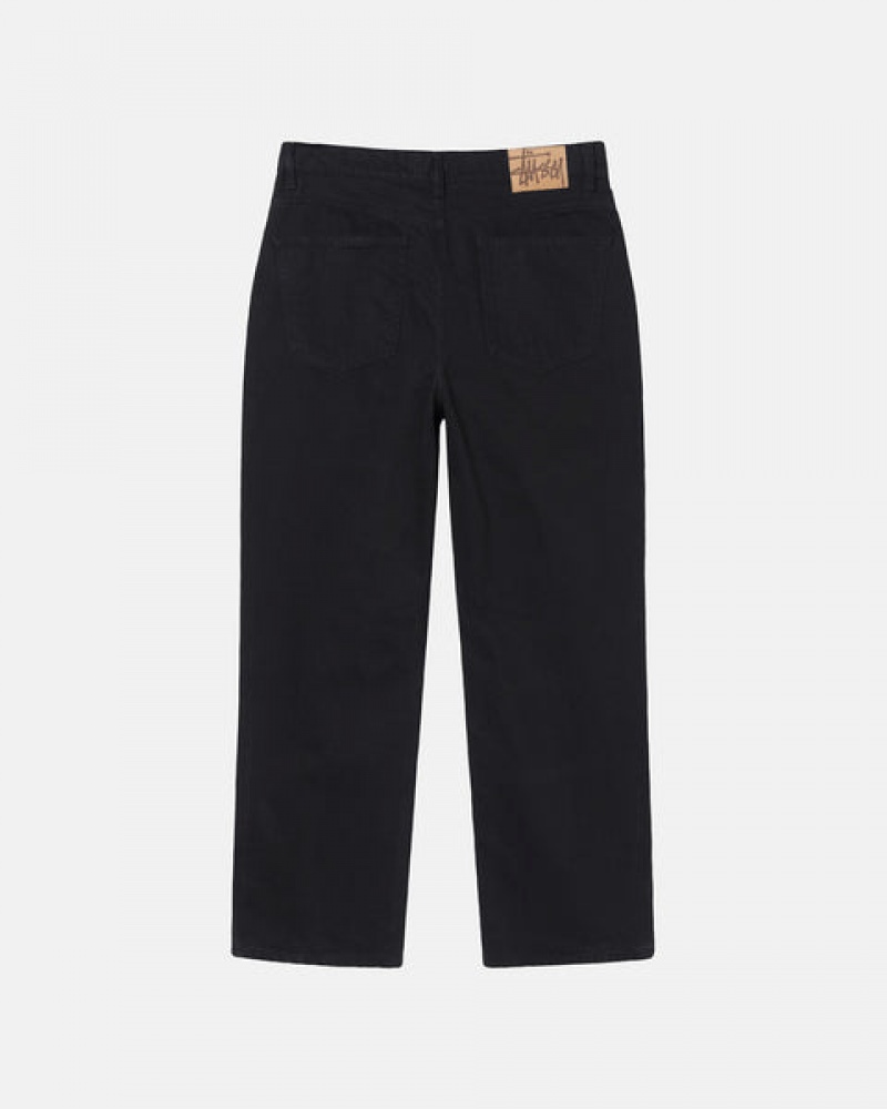 Black Women's Stussy Classic Jean Overdyed Pants | GWO-5585