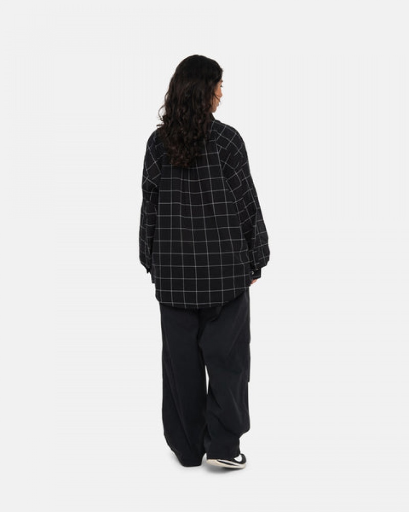 Black Women's Stussy Light Weight Classic Shirts | RCN-9391