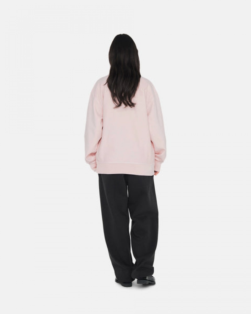 Black Women's Stussy Overdyed Stock Logo Sweatpants | JGI-1103