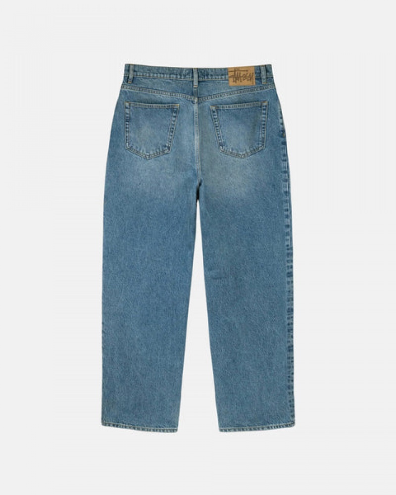 Blue Men's Stussy Big Ol' Jean Denim Pants | WYM-1938